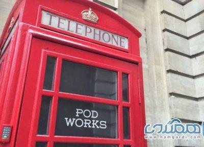 کیوسک های تلفن قرمز و کلاسیک بریتانیایی و تزئینی برای شهر