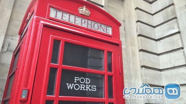 کیوسک های تلفن قرمز و کلاسیک بریتانیایی و تزئینی برای شهر